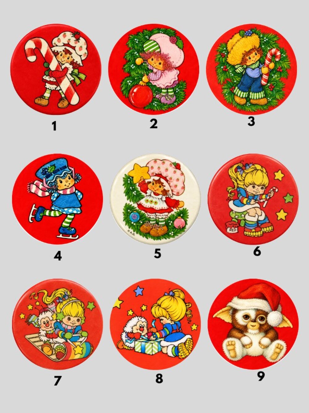 Choose Your 6 Favourite 3" Round Vinyl Christmas Stickers Designs